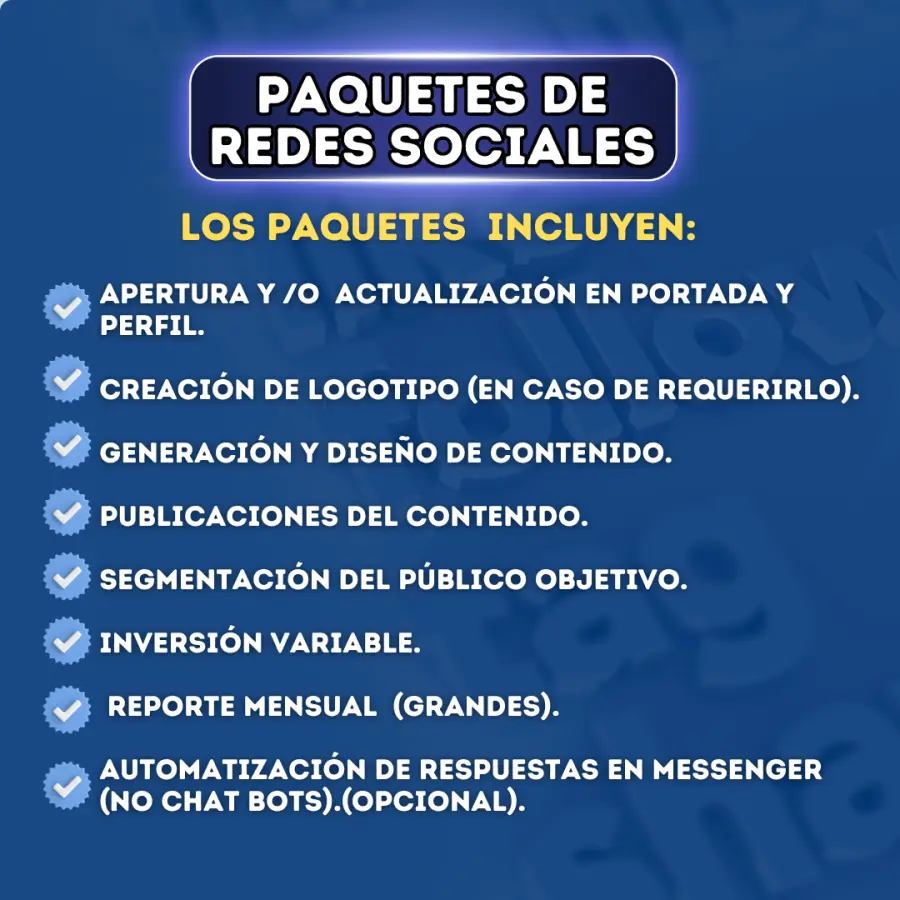 Paquetes de Marketing