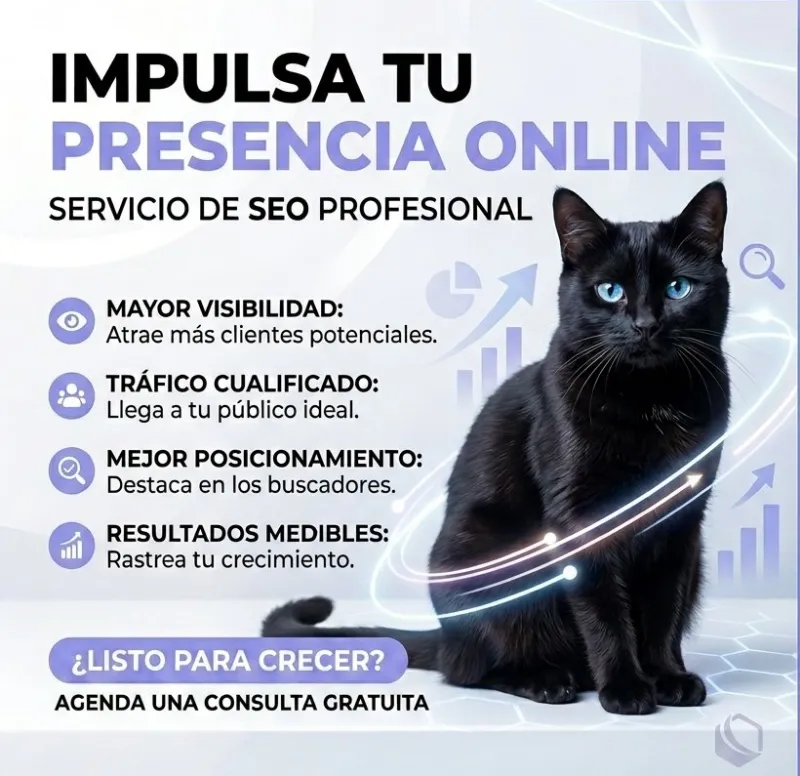 SEO (Optimización para Motores de Búsqueda, por sus siglas en inglés Search Engine Optimization).